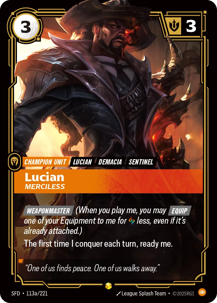 Lucian - Merciless (Alternate Art)
