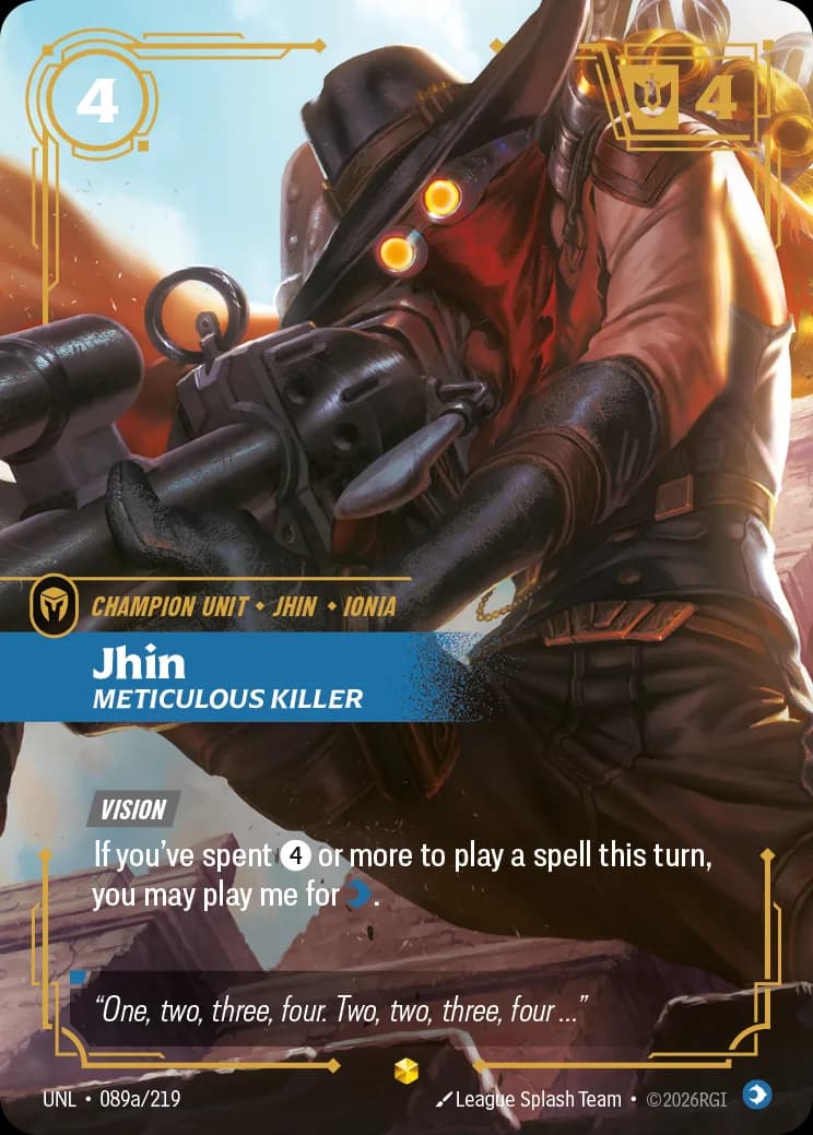 Jhin - Meticulous Killer (Alternate Art)