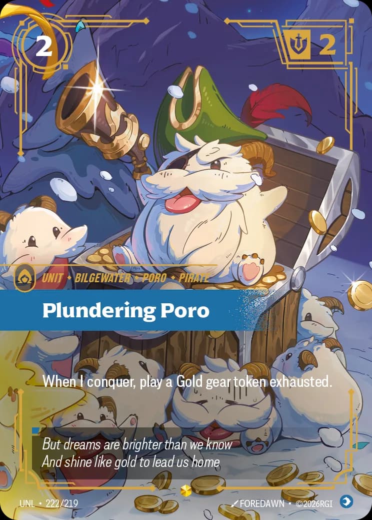 Plundering Poro (Overnumbered)