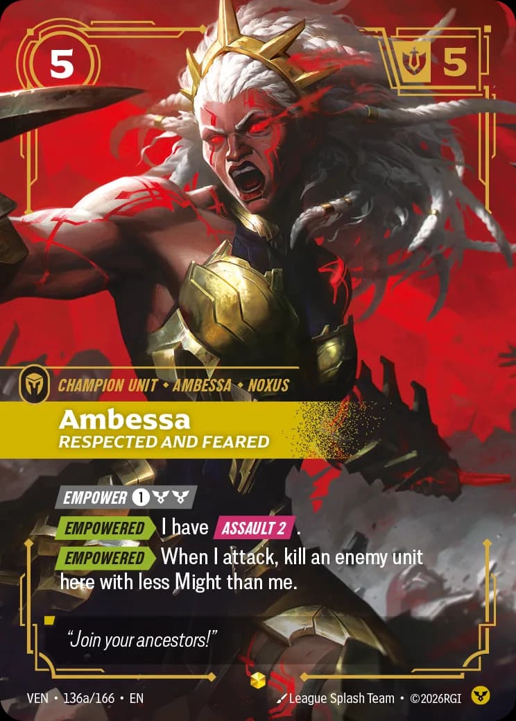 Ambessa, Respected and Feared (Alternate Art)