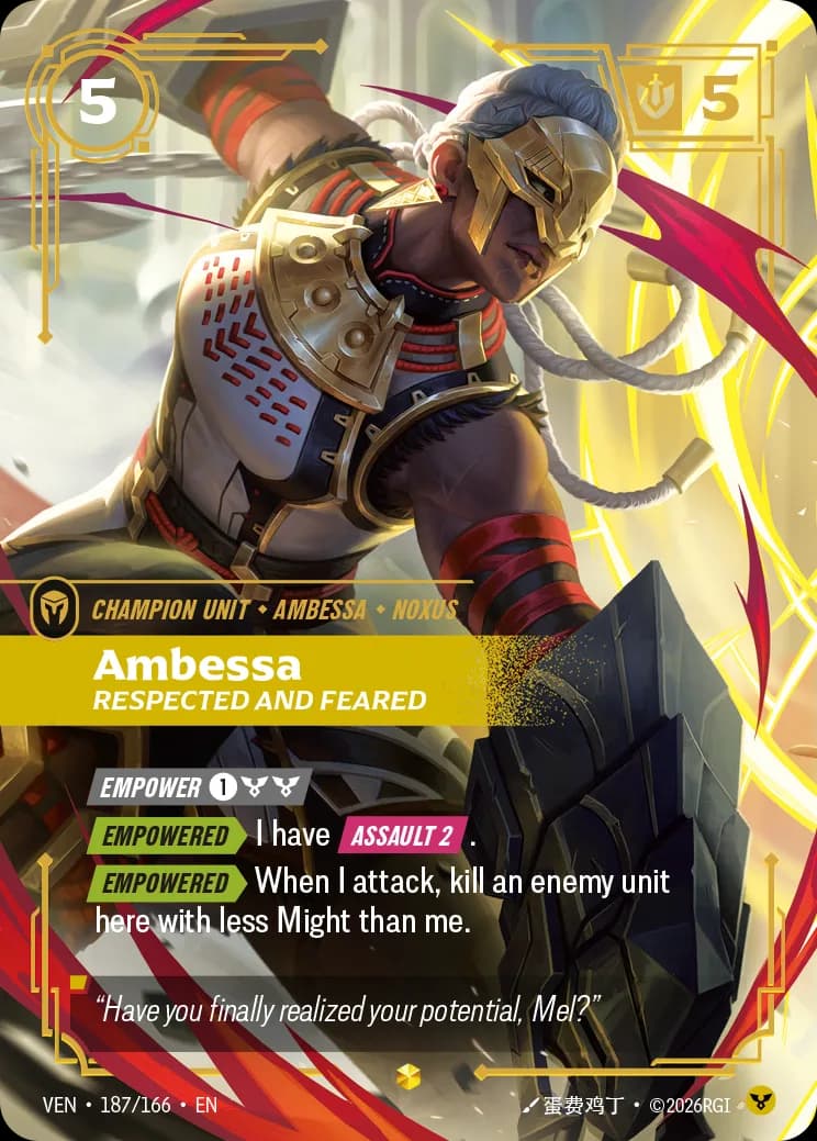 Ambessa, Respected and Feared